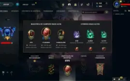 CONTA COM 144 SKINS BOAS, 156 CAMPEÕES, NUNCA BANIDA