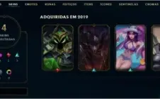 Conta lol platina 3