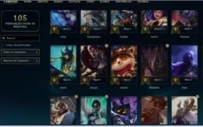 Conta lol platina 3