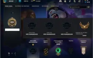 Conta Unranked com 46 Skins e 93 Champs