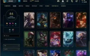 Conta Unranked com 46 Skins e 93 Champs