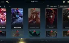 Conta Wild Rift 12 skins lendárias