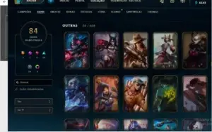 CONTA LOL MESTRE 83 SKINS