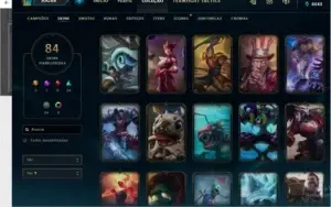 CONTA LOL MESTRE 83 SKINS