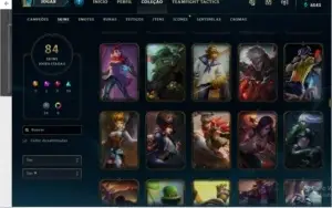 CONTA LOL MESTRE 83 SKINS