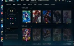 CONTA LOL MESTRE 83 SKINS
