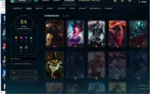CONTA LOL MESTRE 83 SKINS