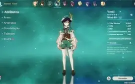 Conta Genshin impact Rank 55