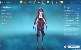 Conta Genshin impact Rank 55