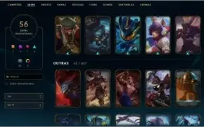 CONTA PRATA 3 COM 56 SKINS
