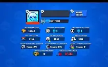 Conta de Brawl Stars 33k de troféus e 61/64 brawlers
