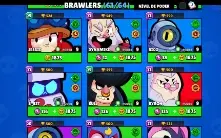 Conta de Brawl Stars 33k de troféus e 61/64 brawlers