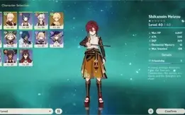 Kazuha + Heizou + 60/80 no banner de arma