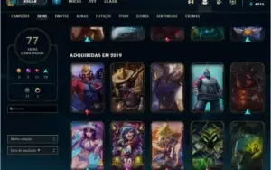 CONTA LOL 100 CHAMPS 80 SKINS, MAIS DE 500$ GASTO PROMOÇÃO