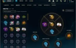 Conta unranked com 25 champs e 16 skins
