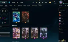 *OFERTA*Conta League of Legends LV 255 (111Skins,Unranked)