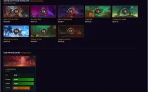 Conta WOW Mage fire 225ILVL | 8/10M | 1792IO |3M de gold |