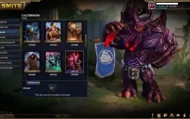Conta Smite Beta Tester (892 skins) + Arconte + todos cofres