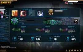 Conta Smite Beta Tester (892 skins) + Arconte + todos cofres