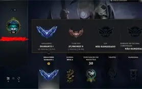 Conta diamante 1 63% winrate, Prestígio da lux