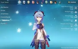 Conta  Genshin com ganyuu e ayato AR 53