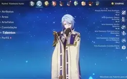 Conta  Genshin com ganyuu e ayato AR 53