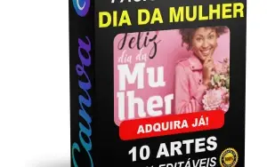 Pack Canva Dia Internacional da Mulher - 10 Artes Editáveis