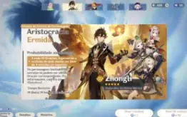 conta de genshin impact 13 personagens 5* 7 armas 5*