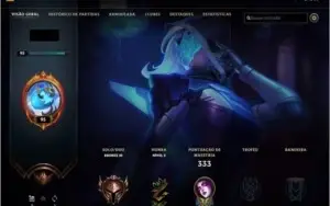 Conta LV 95, 44 Skins e 84 Campeões