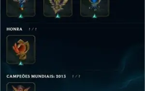 [LOL] Conta Diamond 1 todos os campeões borda mestre