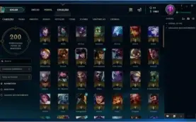Conta League of Legends 119 Champions 24 Skins Gold lV
