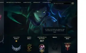 Conta LOL 256 Skins