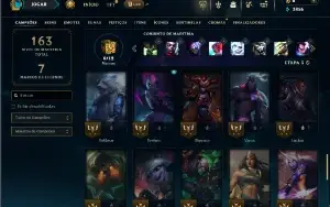 Unranked com 55 Champs e 20 Skins