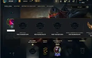Unranked com 55 Champs e 20 Skins