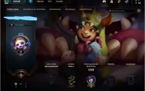 Conta LoL nivel 56 unranked com skins lendarias
