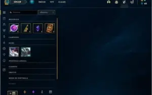 Conta LoL nivel 56 unranked com skins lendarias