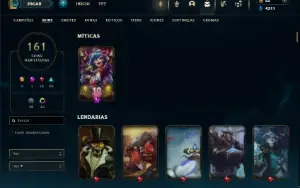 Prata 2 com 130 Champs e 161 Skins ( JG / MID / TOP )