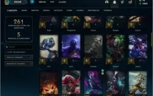 Conta ouro 2 com 47 skins e 64 champs