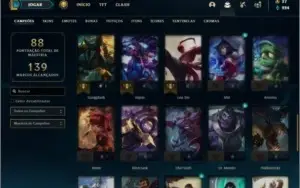 Conta MESTRE com 50 Champs e 32 skins (1 Prestigio)