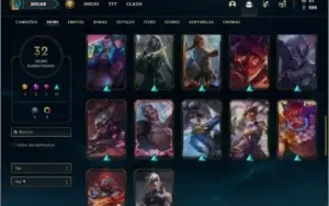 Conta MESTRE com 50 Champs e 32 skins (1 Prestigio)