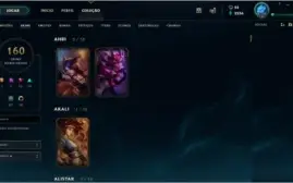 Conta League of Legends Platina 160 skins tds personagens