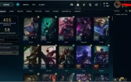 CONTA LOL NIVEL 358, 75 SKINS E 149 CAMPEÕES