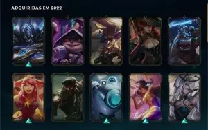 CONTA LOL D4 FLEX + 40 SKINS LV 168