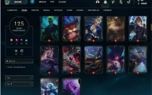 Conta prata 4 com 135 Champs e 125 Skins