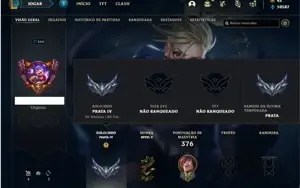 Conta prata 4 com 135 Champs e 125 Skins