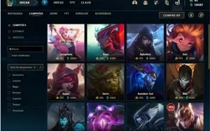 Conta prata 4 com 135 Champs e 125 Skins