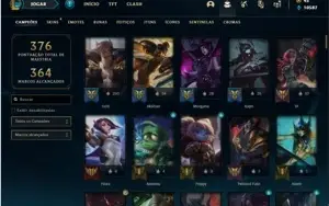 Conta prata 4 com 135 Champs e 125 Skins