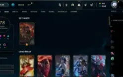 Conta mestre 78 skins