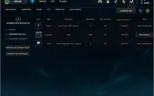 Conta Ouro 3 COM MUITO ESPOLIO DE SKINS