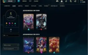 Conta Ouro 3 COM MUITO ESPOLIO DE SKINS